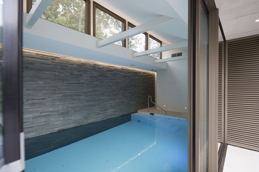 BriseSoleil 40 Sonnenschutz, HiFinity Schieben und Falten und CS 86-HI (c) Abgesagte Systeme - Swimming pool Poolhouse Bergen ansässig in Bergen, die Niederlande