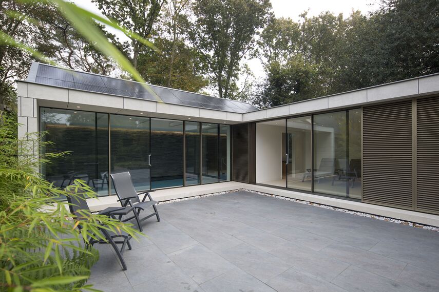 BriseSoleil 40 Sonnenschutz, HiFinity Schieben und Falten und CS 86-HI (c) Abgesagte Systeme - Swimming pool Poolhouse Bergen ansässig in Bergen, die Niederlande