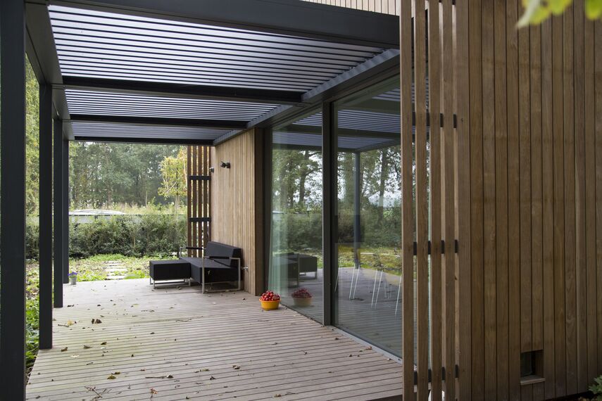 CS 86-HI (c) Abgesagte Systeme, ConceptWall 50 Fassaden und HiFinity Schieben und Falten - Villa Bosvilla Voorschoten ansässig in Voorschoten, die Niederlande