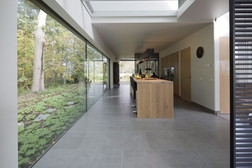 CS 86-HI (c) Abgesagte Systeme, ConceptWall 50 Fassaden und HiFinity Schieben und Falten - Villa Bosvilla Voorschoten ansässig in Voorschoten, die Niederlande
