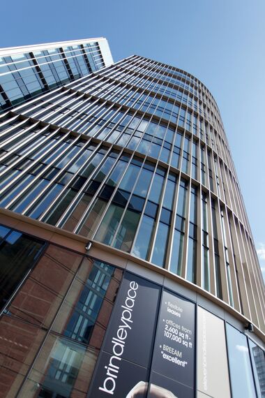 ConceptWall 50 Fassaden, Vision 50 Türen, ConceptSystem 68 Fenster, ConceptWall 60 Fassaden und ConceptSystem 68 Türen - Eleven Brindleyplace ansässig in Birmingham, Vereinigtes Königreich