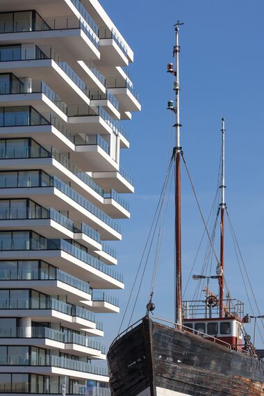 ConceptSystem 77 Fenster und ConceptWall 50 Fassaden - Baelskaai 12 (Oosteroever) ansässig in Oostende, Belgienë