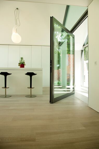 ConceptSystem 77 Fenster, ConceptSystem 77 Türen, ConceptWall 50 Fassaden, CS 86-HI (c) Abgesagte Systeme und CP 50 Schieben und Falten - Van Acker Sissau villa ansässig in Loppem, Belgienë