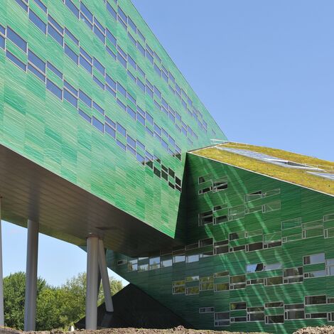 A green building project.