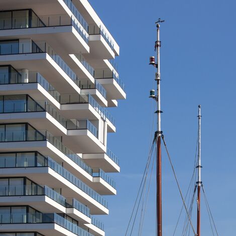 ConceptSystem 77 Fenster und ConceptWall 50 Fassaden - Baelskaai 12 (Oosteroever) ansässig in Oostende, Belgienë